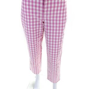 J crew pink gingham pants cropped size 29